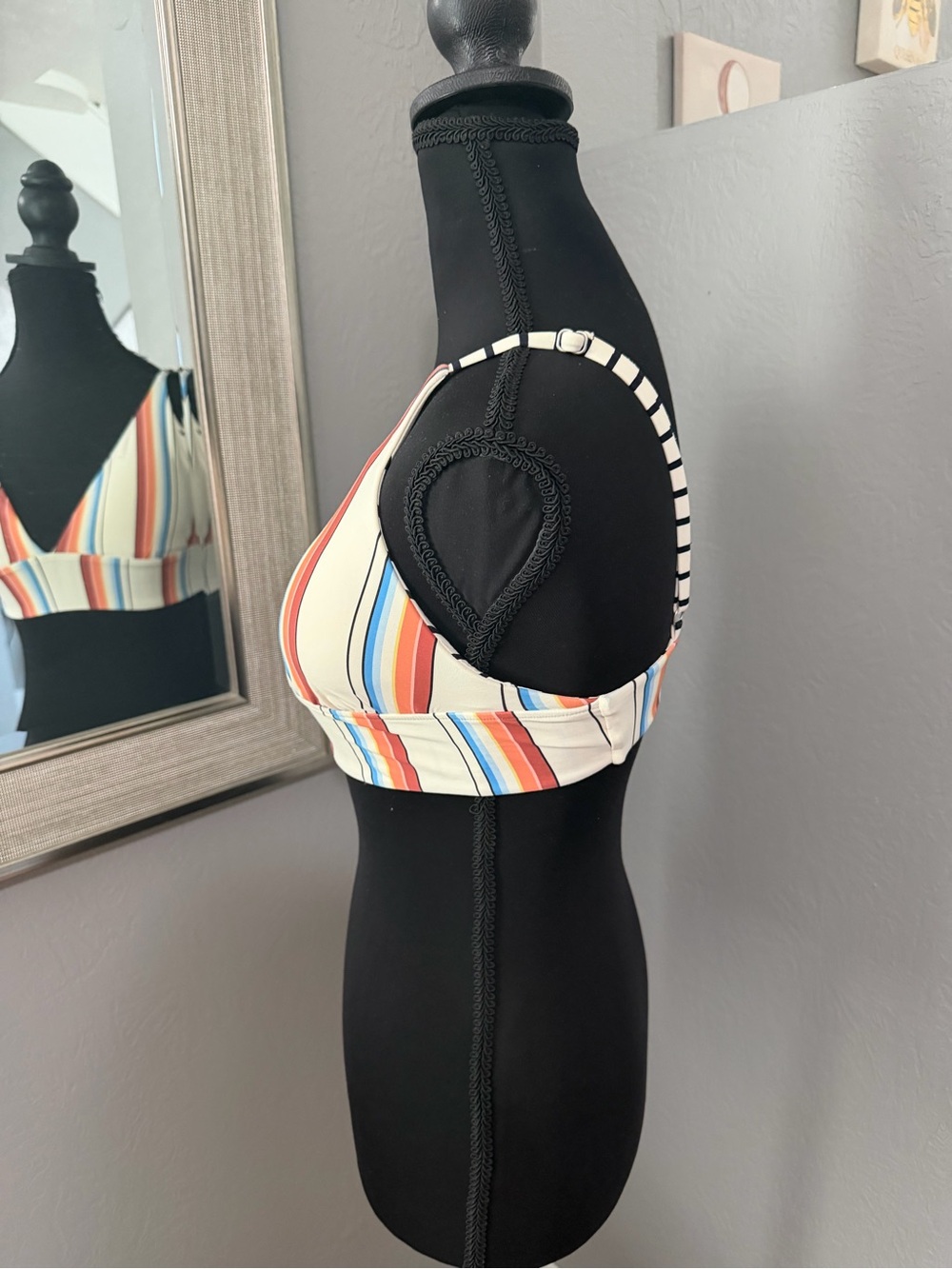 Billabong Hidden Sun Reversible Swim Bikini Top Surf Boho Size Small - Picture 3 of 7
